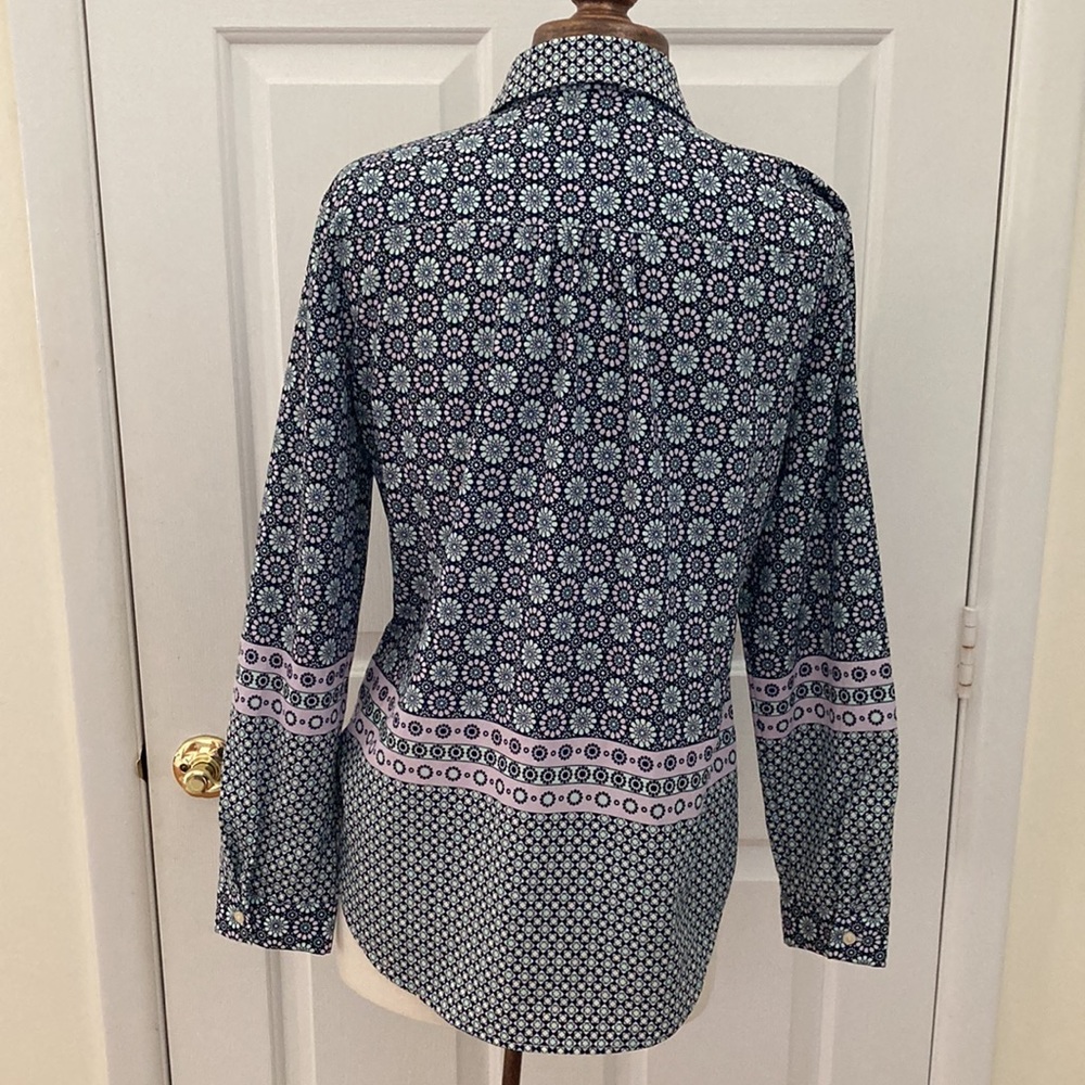 Talbots “Geo Flowers” soft tunic - Picture 4 of 6